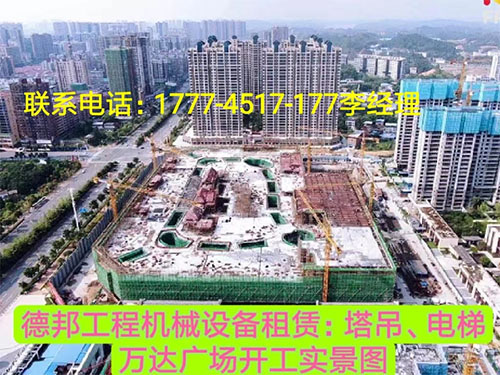 萬(wàn)達(dá)廣場(chǎng)、岳麓青城一二三期   租賃塔吊、電梯實(shí)情